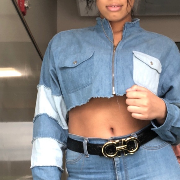Tops - Jean Cropped Shirt